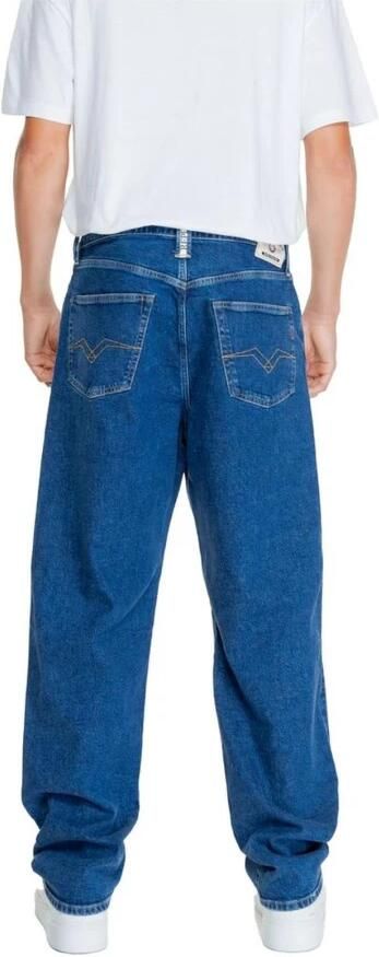 Replay Blauwe Straight Jeans van Katoenmix Blue Heren - Foto 6