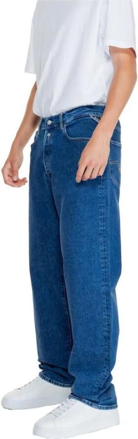 Replay Blauwe Straight Jeans van Katoenmix Blue Heren - Foto 8