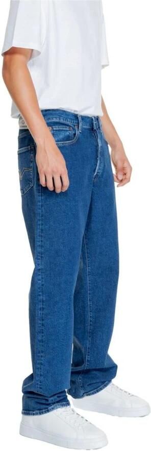 Replay Blauwe Straight Jeans van Katoenmix Blue Heren - Foto 7