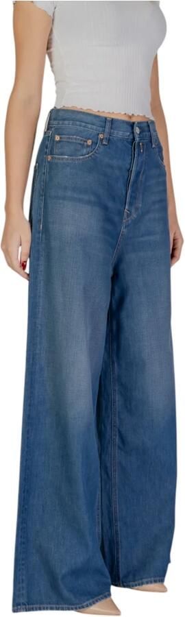Replay Blauwe Katoenen Bootcut Jeans & Broek Blue Dames - Foto 3