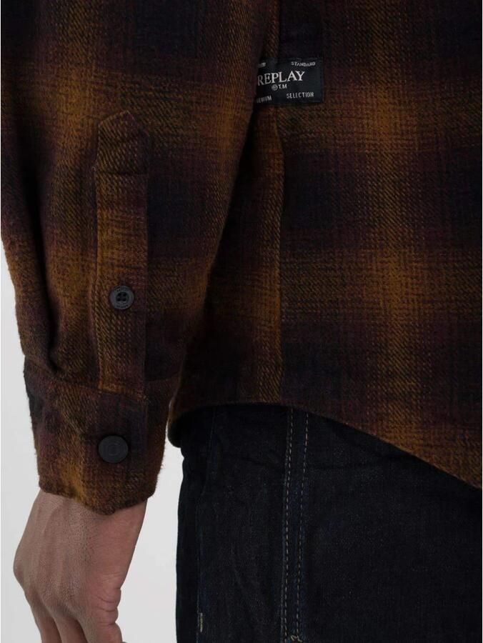 Replay Regular fit vrijetijdsoverhemd met borstzak - Foto 2