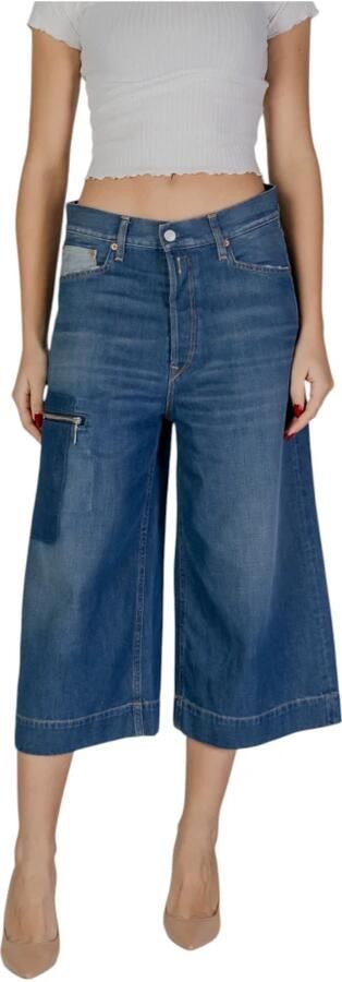 Replay Cropped Jeans van Katoenmix Blue Dames - Foto 2