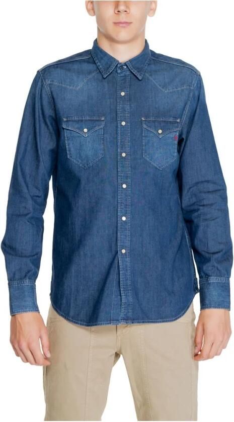 Replay Herenoverhemd Herfst Winter Collectie Blue Heren - Foto 4