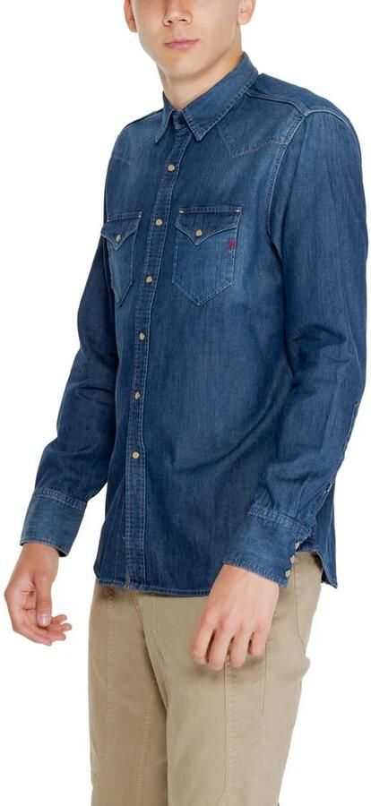 Replay Herenoverhemd Herfst Winter Collectie Blue Heren - Foto 2