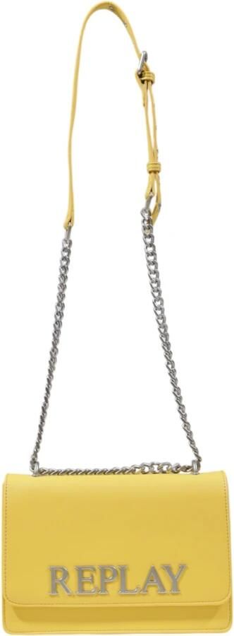 Replay Gele Schoudertas met Clipsluiting Yellow Dames - Foto 2