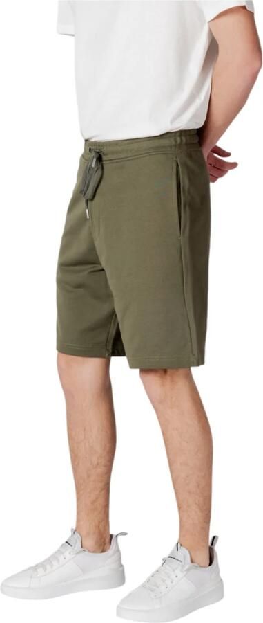 Replay Groene Kanten Sluiting Katoenen Shorts Green Heren - Foto 2