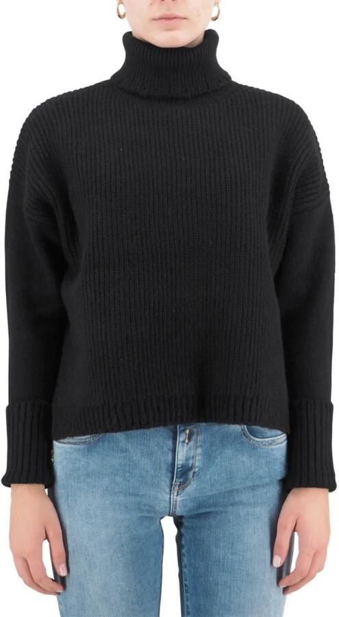 Replay Zwarte trui met hoge hals en lange mouwen Black Dames - Foto 6