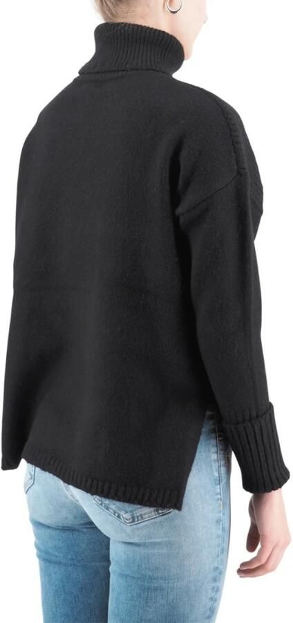 Replay Zwarte trui met hoge hals en lange mouwen Black Dames - Foto 3