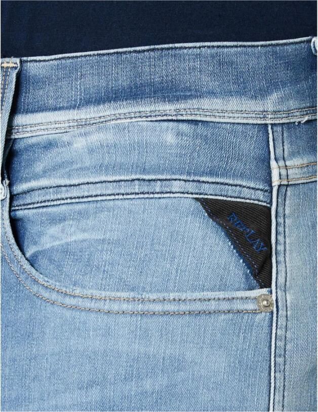 Replay Blauwe Hyperflex Jeans 661.R14.009 Blue Heren - Foto 5