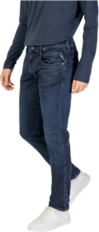 Replay Blauwe Stretch Jeans Broek van Katoenmix Blue Heren - Foto 3