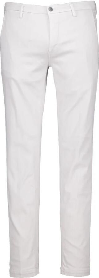Replay Slim Fit Katoenen Ecru Broek Beige Heren