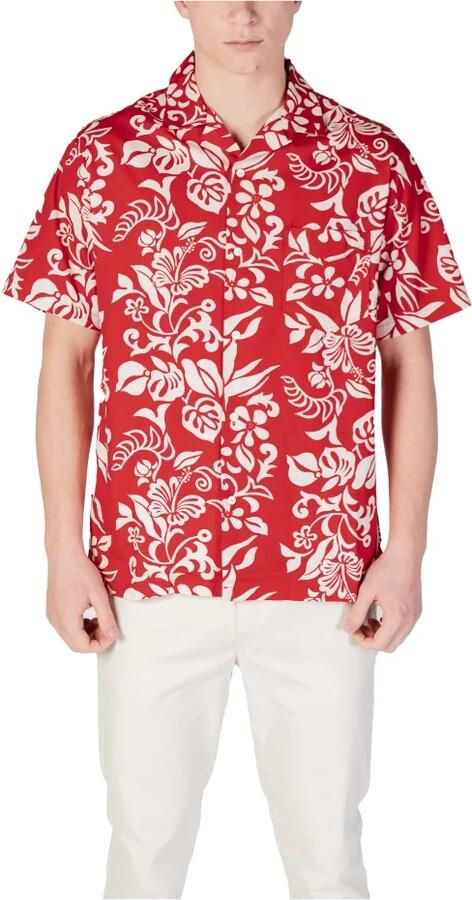 Replay Katoenen T-shirt met Korte Mouwen Red Heren - Foto 3