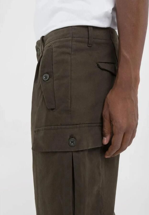 Replay Regular fit cargobroek met knoopsluiting - Foto 5