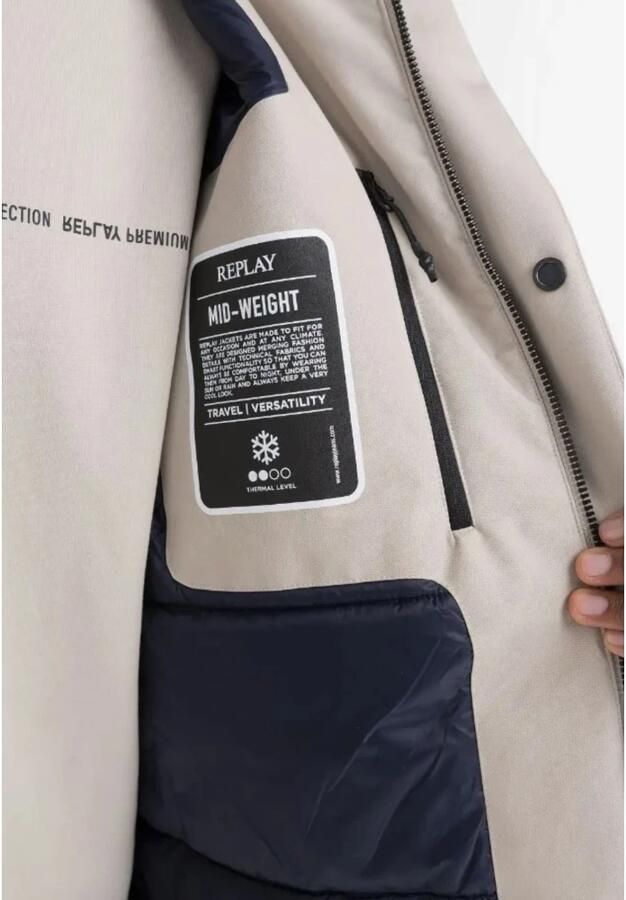 Replay Logo Jacket Beige Heren - Foto 2