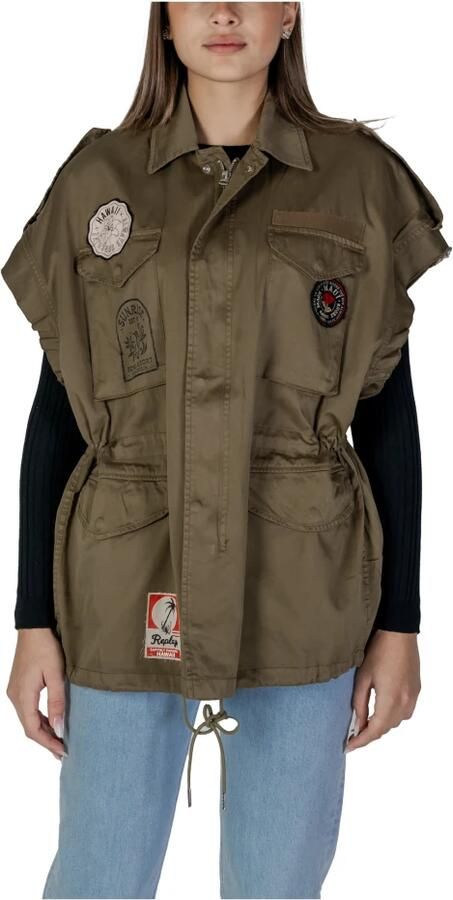 Replay Long Sleeve Cotton Shirt Green Dames - Foto 5