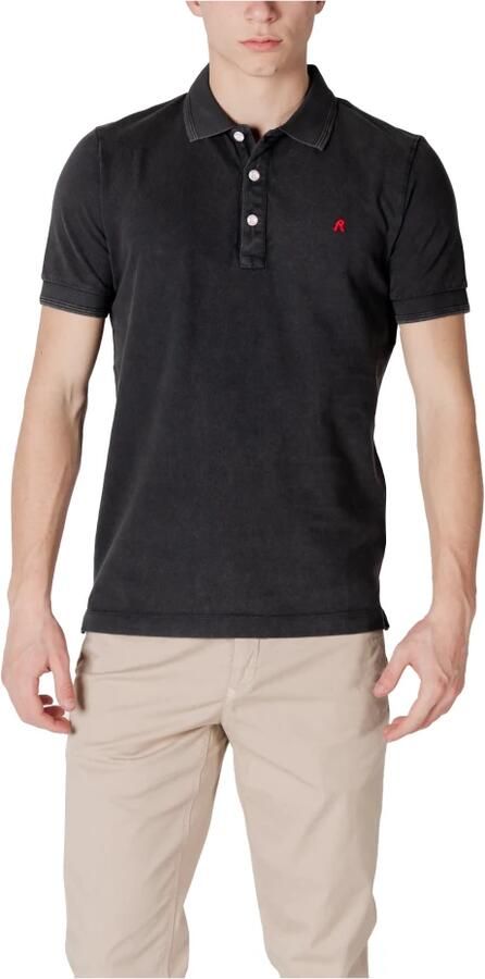 Replay Zwarte poloshirt met korte mouwen Black Heren - Foto 6
