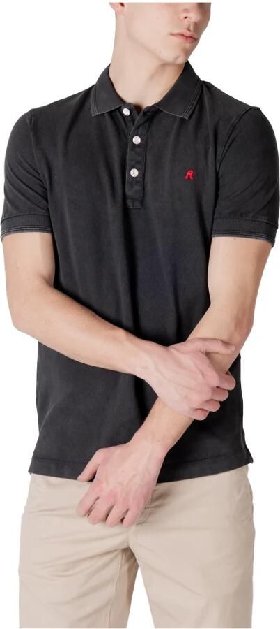Replay Zwarte poloshirt met korte mouwen Black Heren - Foto 2