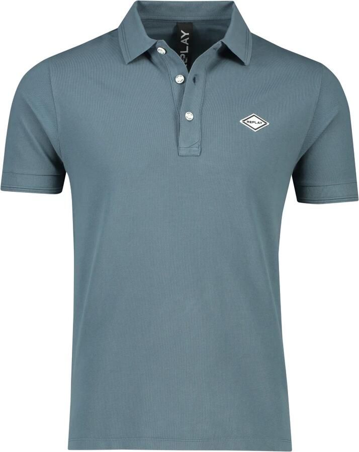 Replay Polo Shirts Blauw Heren