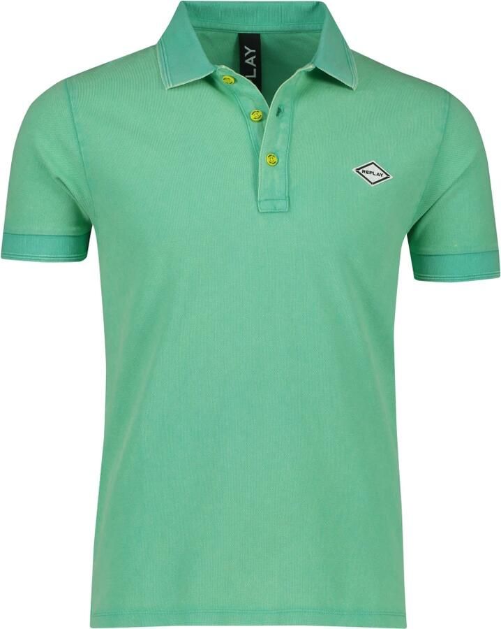 Replay Polo Shirt met Korte Mouwen Green Heren - Foto 2