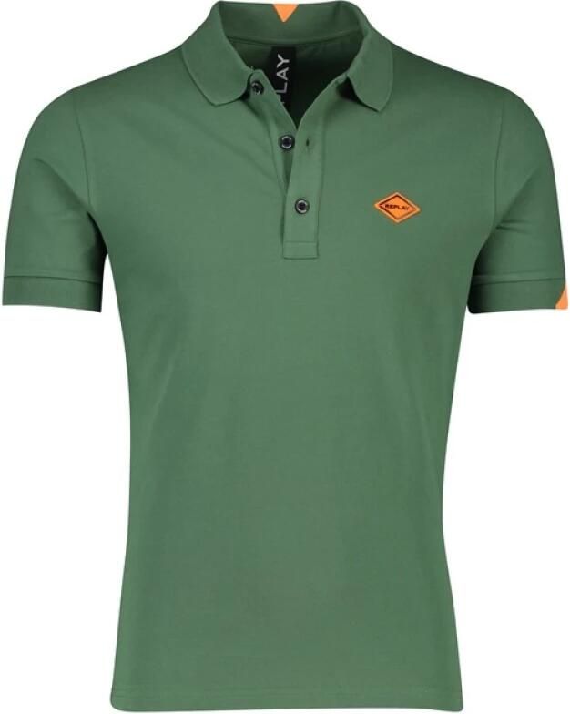 Replay Polo Shirt met Korte Mouwen Green Heren - Foto 2