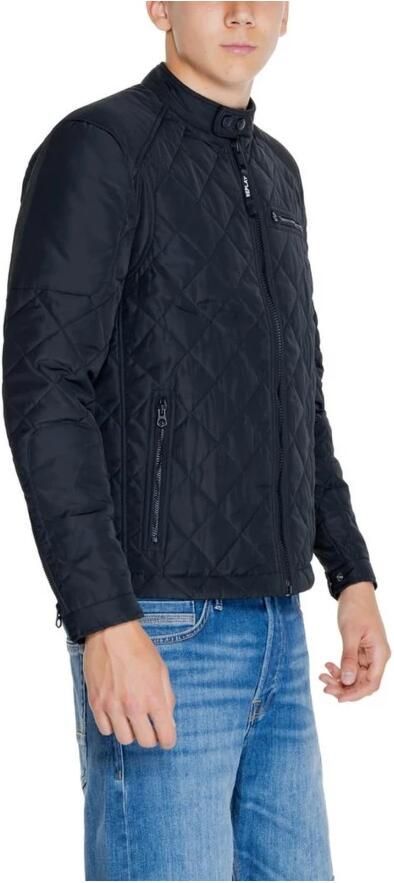 Replay Gewatteerd jack met opstaande kraag en ritszakken - Foto 3