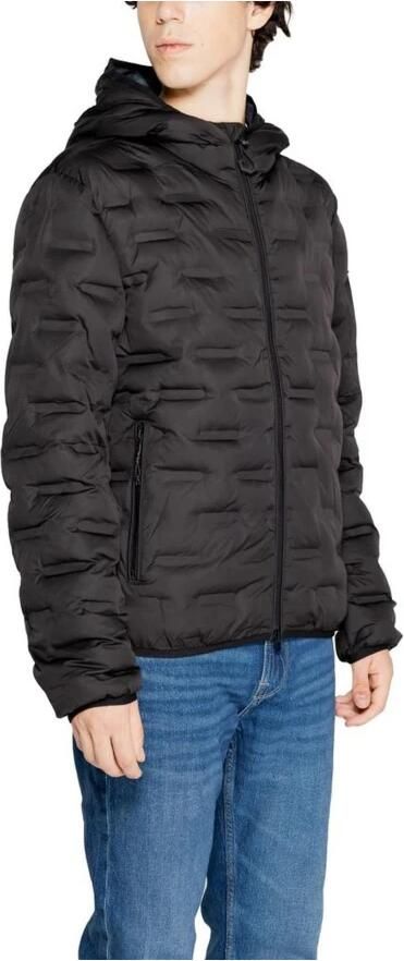 Replay Zwarte Hooded Ritsjas Heren Herfst Winter Black Heren - Foto 2