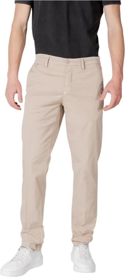 Replay Beige Rits Knoop Broek Voor Achterzakken Beige Heren - Foto 5