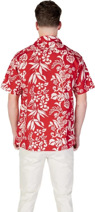 Replay Katoenen T-shirt met Korte Mouwen Red Heren