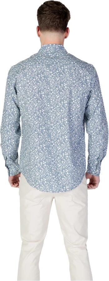 Replay Shirt met Lange Mouwen en Bloemenpatroon Blue Heren - Foto 2
