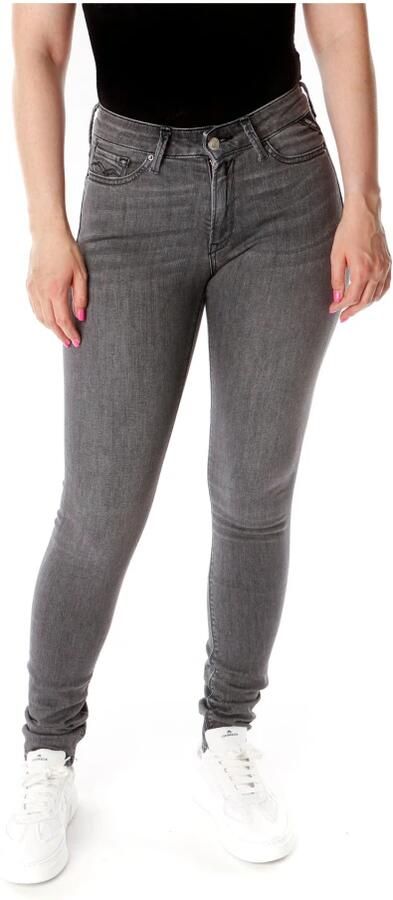 Replay Skinny fit high waist jeans met stretch model 'Luzien' - Foto 6