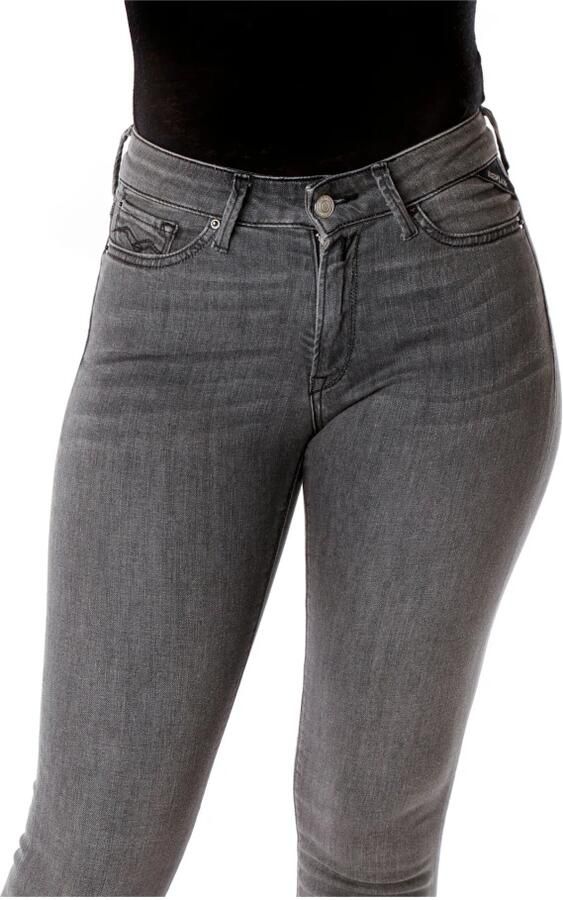 Replay Skinny fit high waist jeans met stretch model 'Luzien' - Foto 3