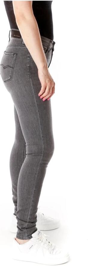 Replay Skinny fit high waist jeans met stretch model 'Luzien' - Foto 5