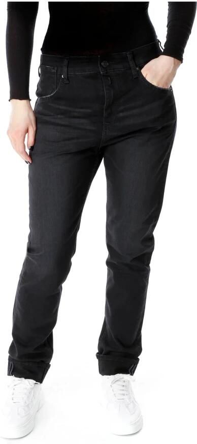 Replay Slim-Fit Boyfriend Jeans Black Dames