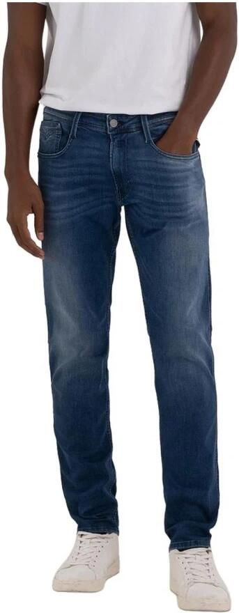 Replay Slim Fit Donker Indigo Power Stretch Jeans Blauw Heren - Foto 4