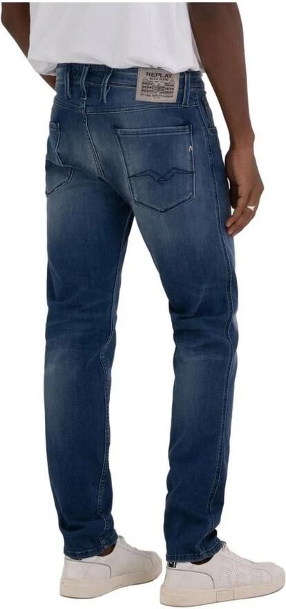 Replay Slim Fit Donker Indigo Power Stretch Jeans Blauw Heren - Foto 3