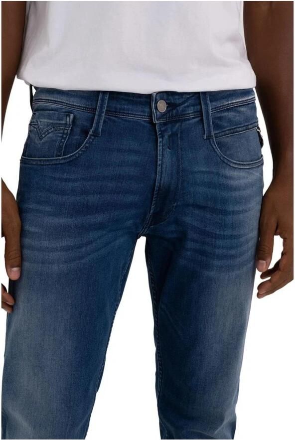 Replay Slim Fit Donker Indigo Power Stretch Jeans Blauw Heren - Foto 2