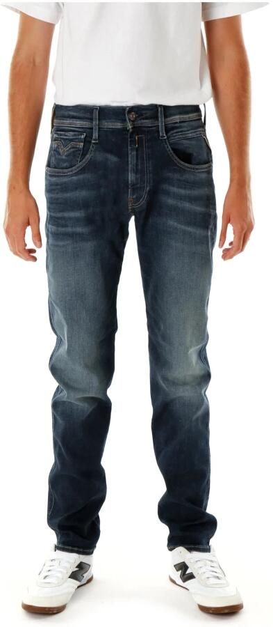 Replay Slim Fit Mid Waist Jeans Blue Heren - Foto 4