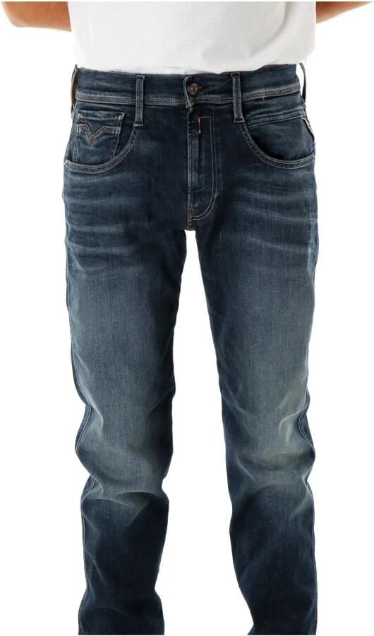 Replay Slim Fit Mid Waist Jeans Blue Heren - Foto 6