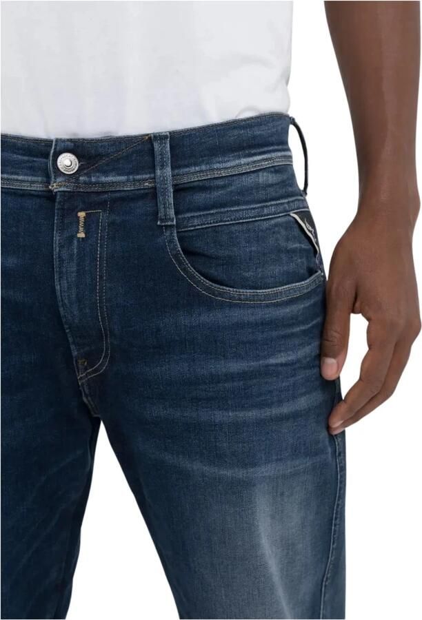 Replay Slim Fit Mid Waist Jeans Blue Heren - Foto 5