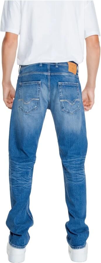 Replay Straight fit jeans in destroyed-look model 'GROVER'