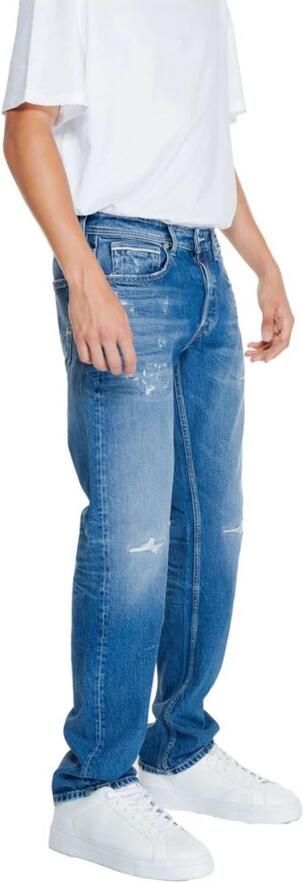 Replay Straight fit jeans in destroyed-look model 'GROVER' - Foto 2