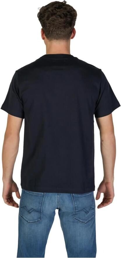 Replay Blauw Katoenen T-Shirt Korte Mouw Blue Heren