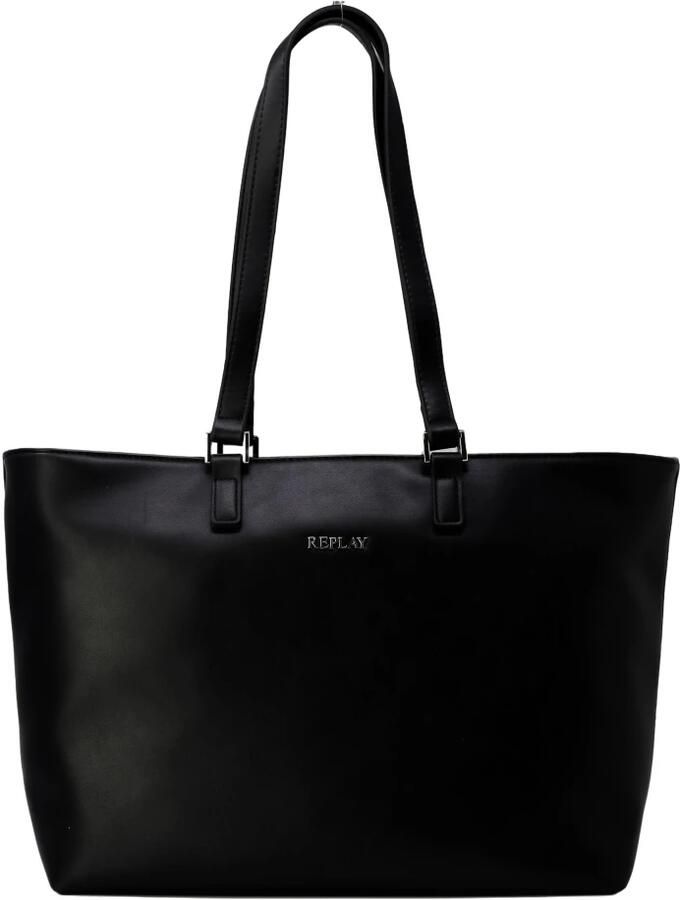 Replay Zwarte Polyethyleen Handtas Lente Zomer Collectie Black Dames - Foto 3