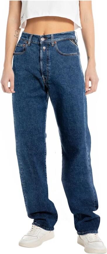 Replay Vintage Straight Denim Jeans Blue Dames - Foto 4