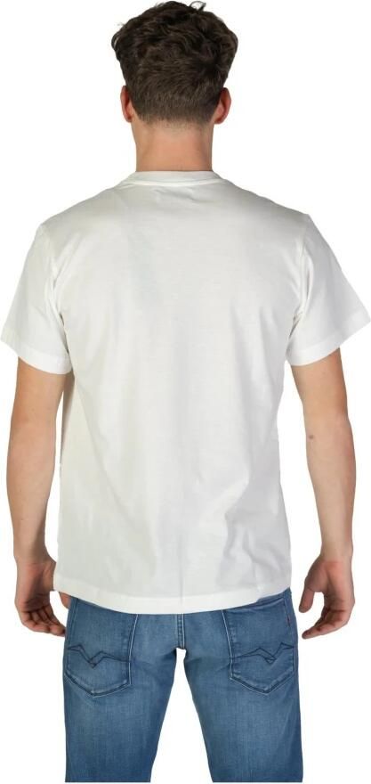 Replay Katoenen T-shirt korte mouwen lente zomer White Heren