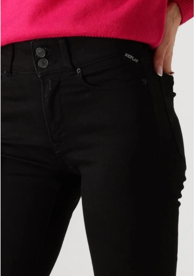 REPLAY Dames Jeans Newluz Flare Pants Zwart - Foto 1