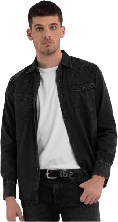Replay Shirts Zwart Heren