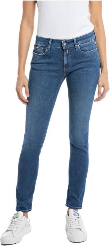 Replay Moderne Slim Fit Denim Jeans Blue Dames