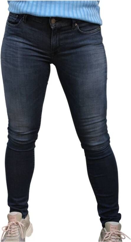 Replay Slim-fit jeans Blauw Dames