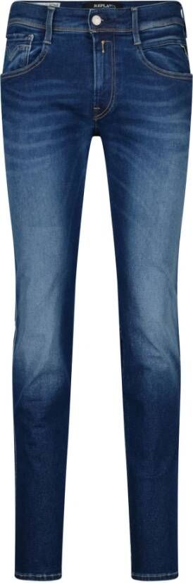 Replay Slim-fit Jeans Blauw Heren